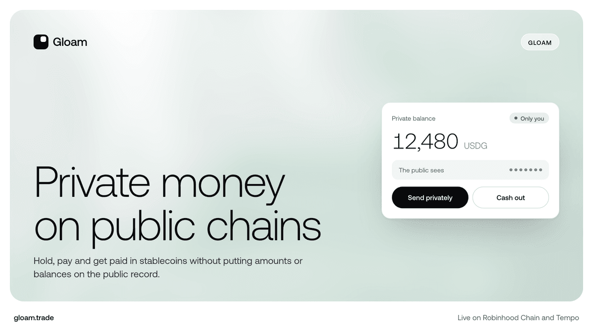 Post reading Private money on public chains, with a private balance card on the field