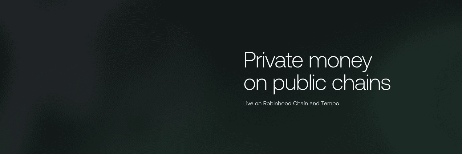 Gloam X header: the field with the line Private money on public chains